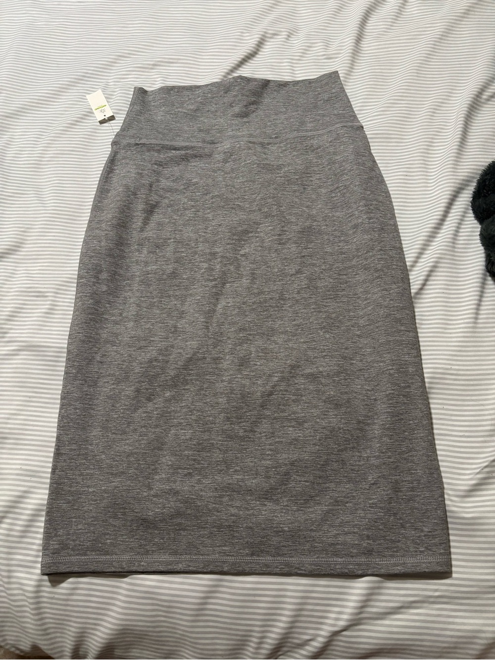 aerie Gray High-Waist Pencil Skirt